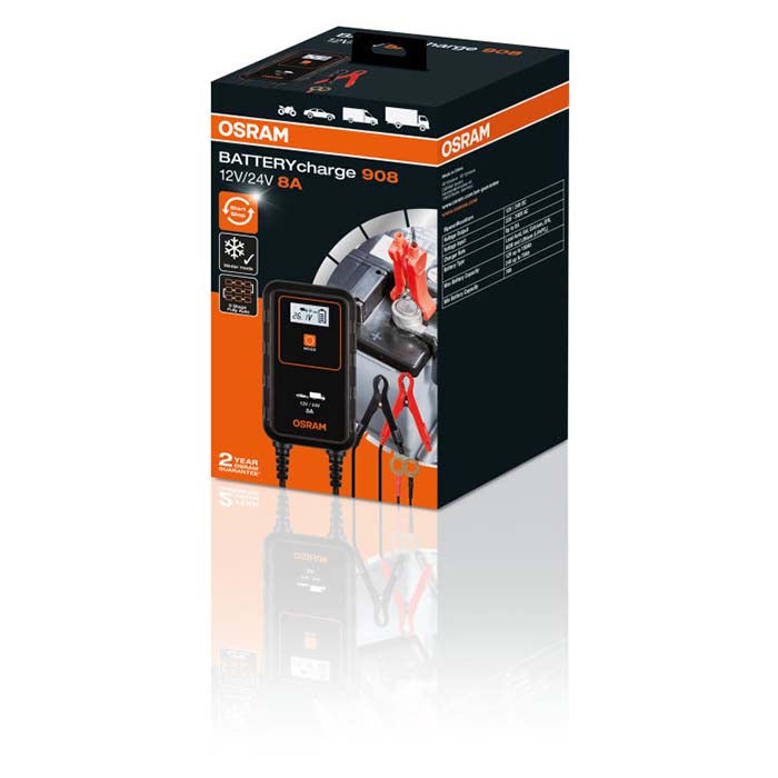 Osram Batterilader 8A, 1,5m kabel (7)