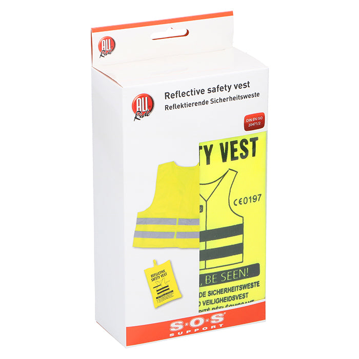 Allride SOS Support, Sikkerhedsvest gul, reflekterende, (3)