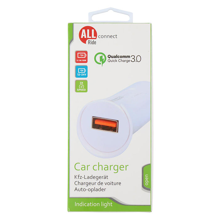Allride USB udtag til cigarettænder - fast charge (3)