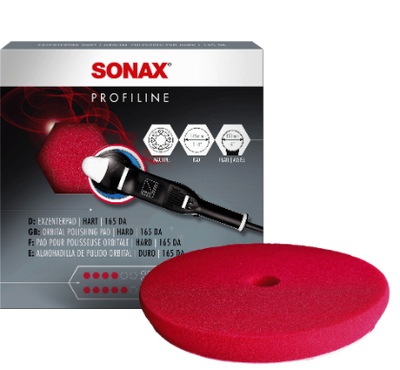 SONAX Polerskive Rød - Grov (150 mm / 165 mm)