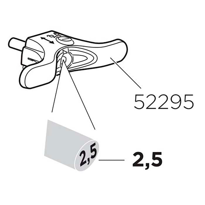 Thule håndtag til 941/943 25mm