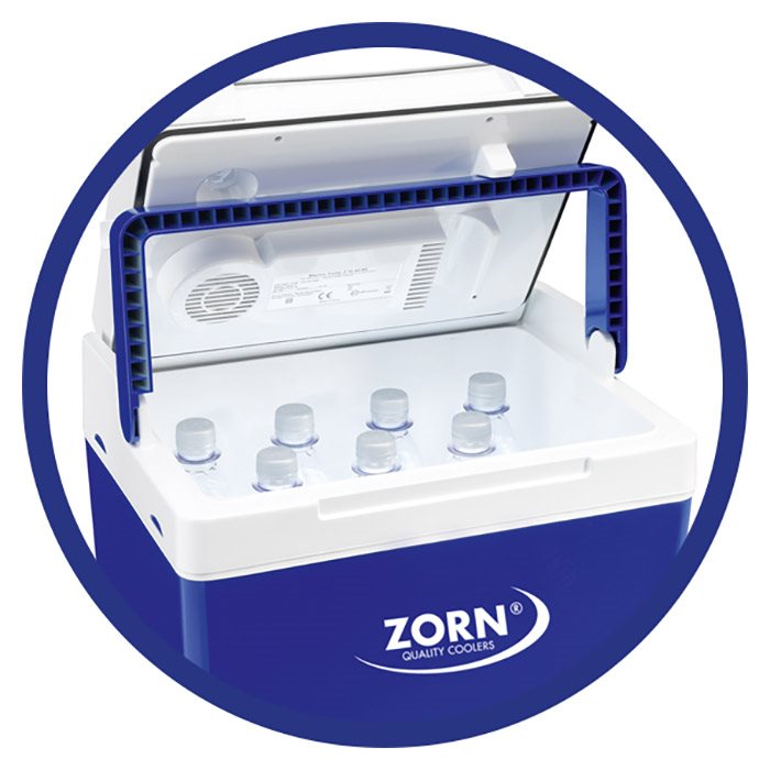 ZORN 30L blå elektrisk køleboks til bil 12/230V