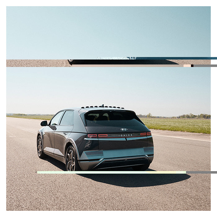 V Spoilers Kit til Personbil 10 stk. Sort/Hvid