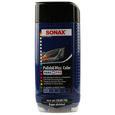 Polish og wax color blå 500ml