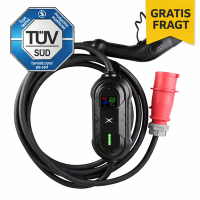Avant transportabel lader elbil 11kW/16A CEE stik 7M - GreenGoing