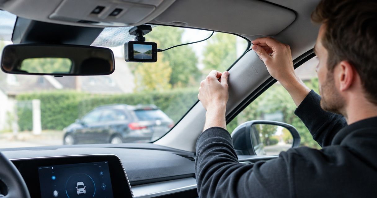 Sådan fastmonterer du et dashcam til automatisk optagelse i parkeringsmode