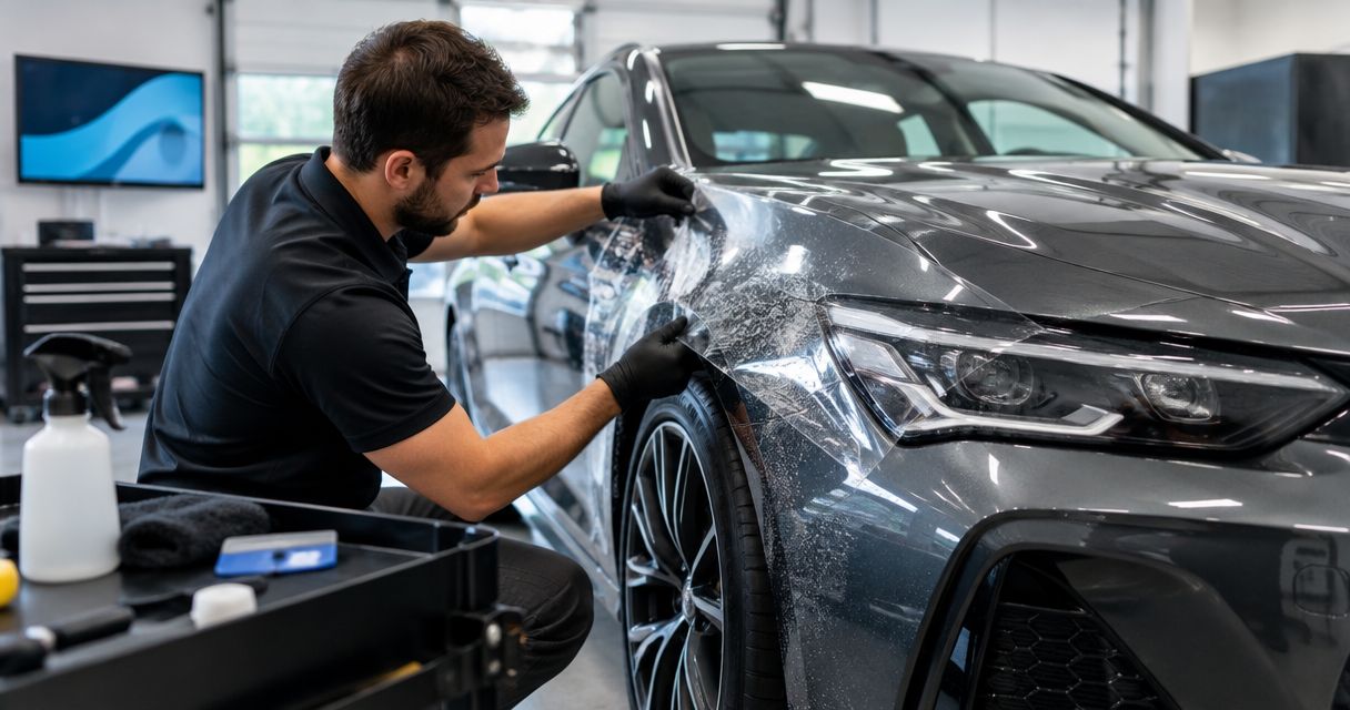 Hvad koster professionel montering af paint protection film?