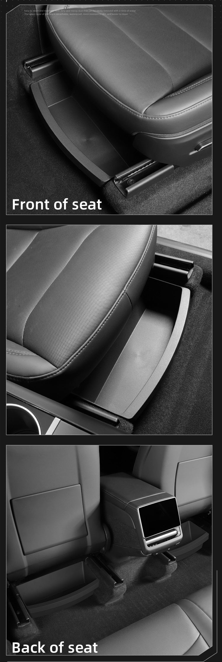 Opbevaringskasse til under sædet til Tesla Model Y Juniper