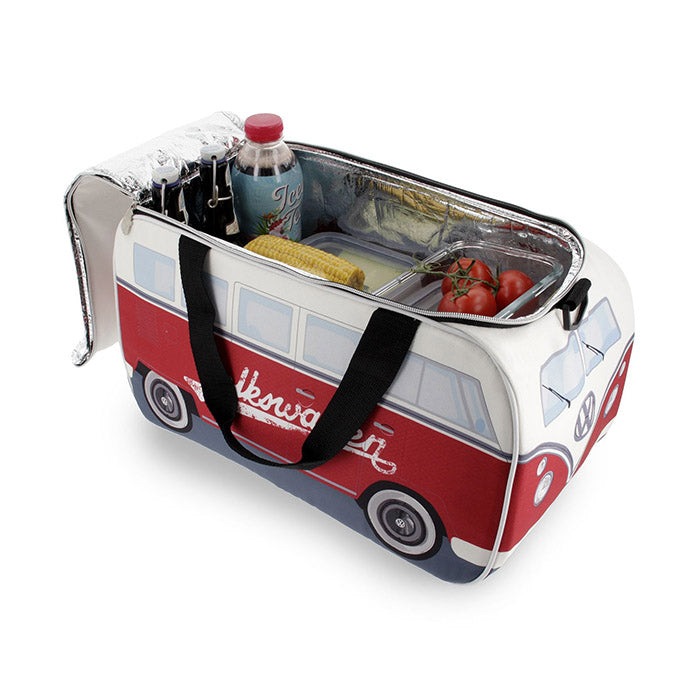 Køletaske, VW T1 bus hvid/rød 25 liter (2)