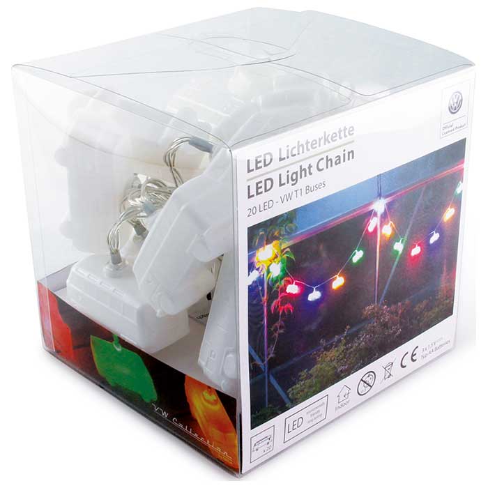 Led lyskæde VW T1 bus, 3 meter (6)