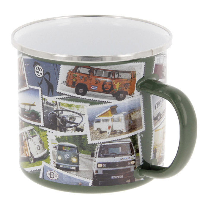 Emaljekrus, VW T1 bus "STAMPS" 500ml (3)
