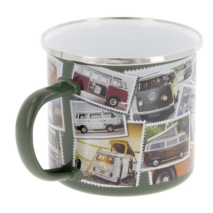 Emaljekrus, VW T1 bus "STAMPS" 500ml (6)