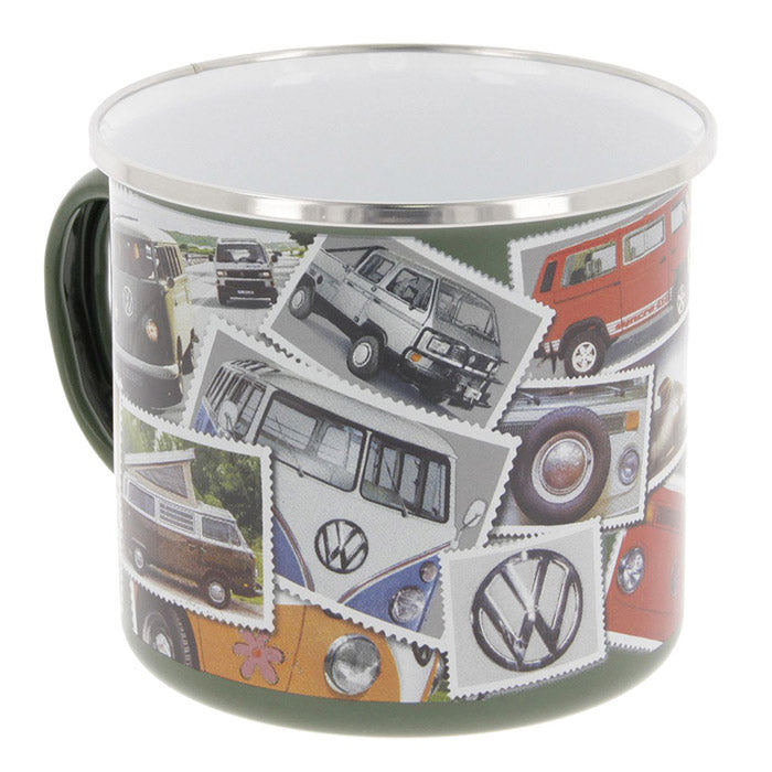 Emaljekrus, VW T1 bus "STAMPS" 500ml (7)