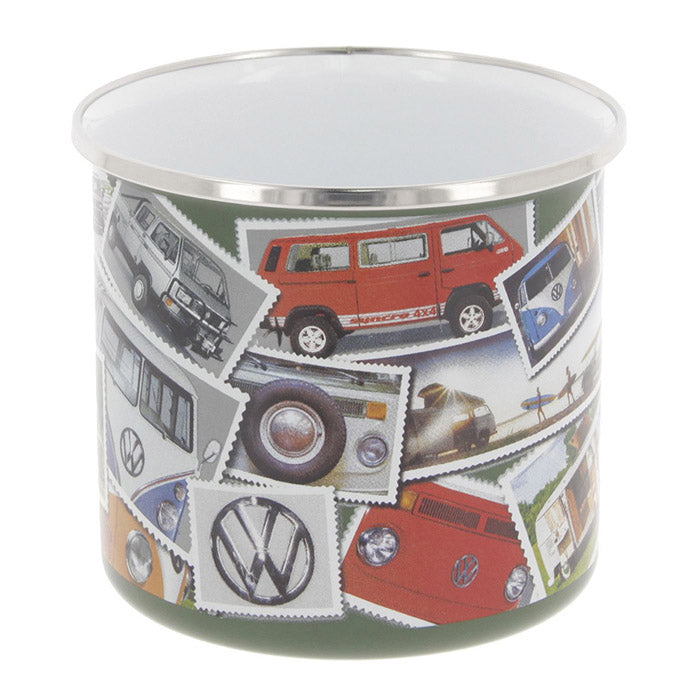 Emaljekrus, VW T1 bus "STAMPS" 500ml (8)