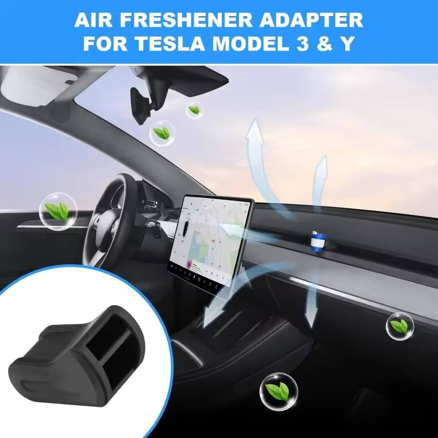 Silikone Clip til Luftudtag – Tesla Model 3 & Model Y (Holder til Duftfrisker)
