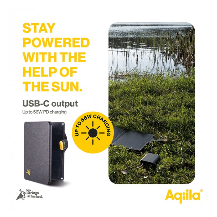 Aqiila SunBird P56 Foldbar Solcelleoplader 45W