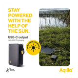 Aqiila SunBird P56 Foldbar Solcelleoplader 45W
