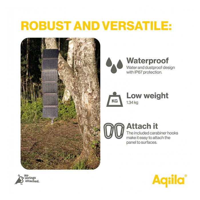 Aqiila SunBird P56 Foldbar Solcelleoplader 45W