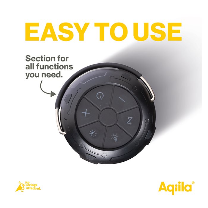 Aqiila Soundbird B10 | 3-i-1 Lampe, Højttaler & Powerbank