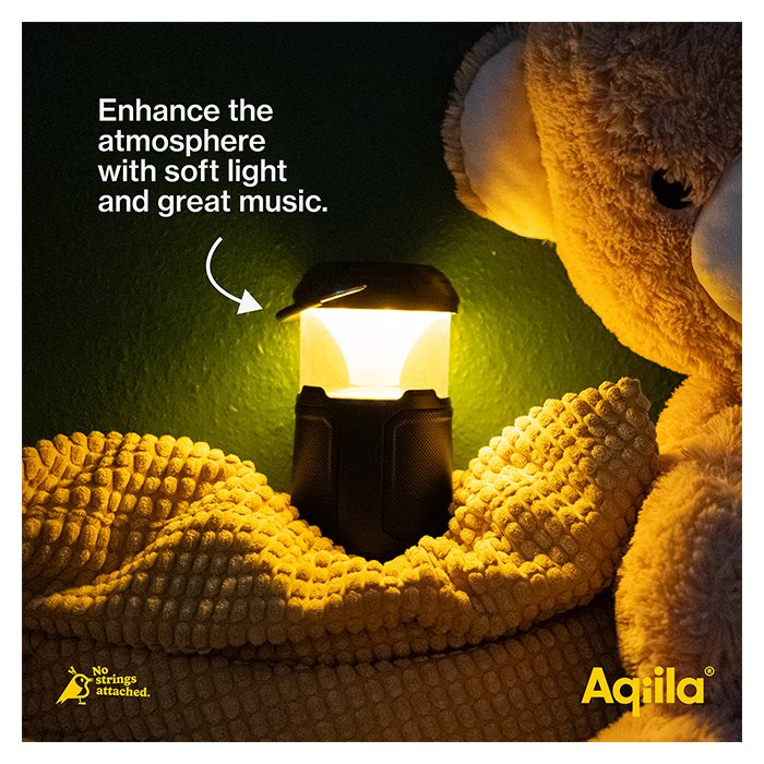 Aqiila Soundbird B10 | 3-i-1 Lampe, Højttaler & Powerbank