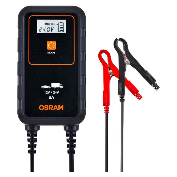 Osram Batterilader 8A, 1,5m kabel (5)