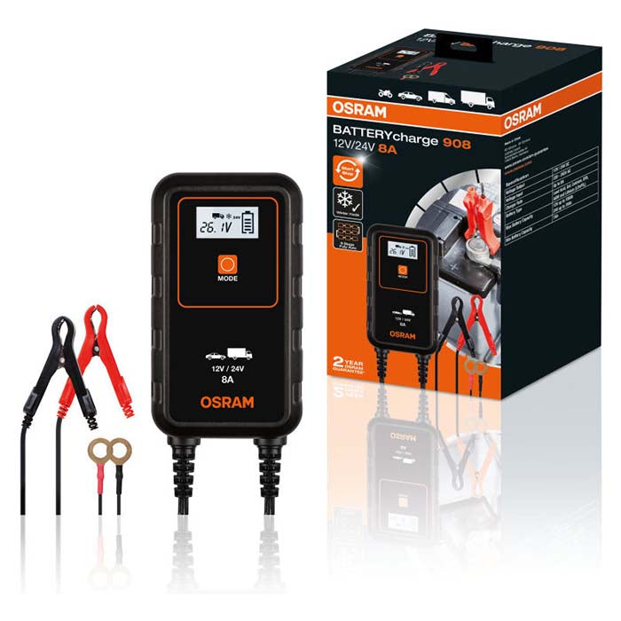 Osram Batterilader 8A, 1,5m kabel (6)