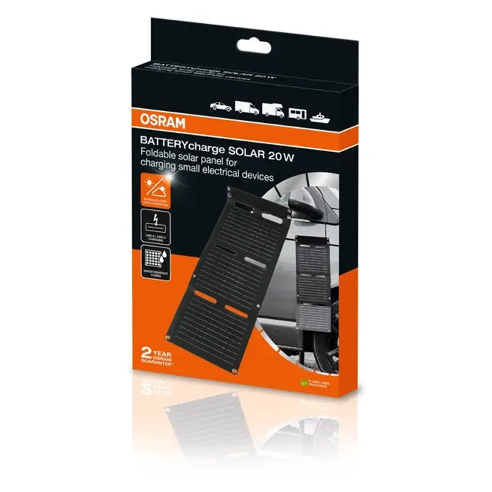 Osram 20W Solpanel Oplader (USB-C/A)