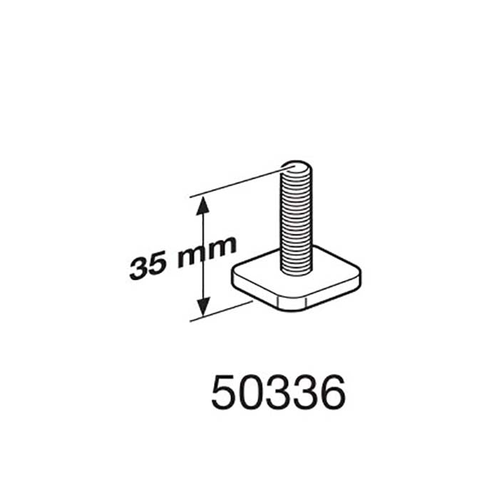 Thule T-SPOR skrue M6X35 - 20X20MM Firkant