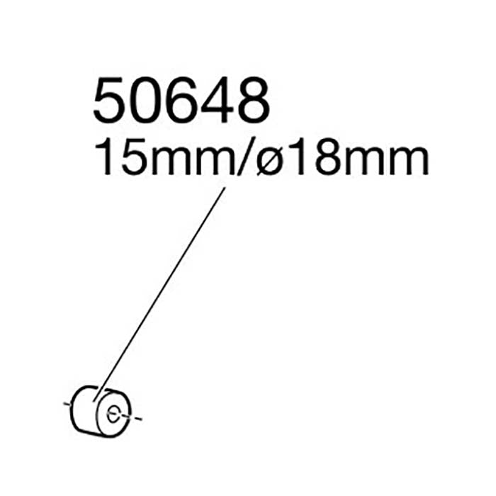 Thule plastskive 15mm ø18 sort