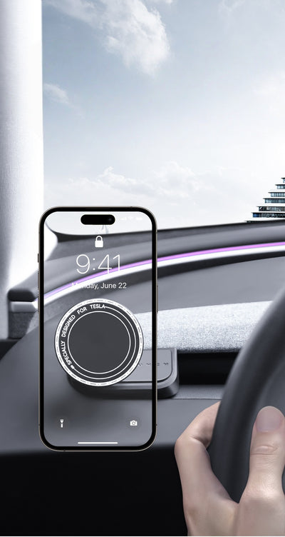 Dashboard Telefonholder – Tesla Model 3 Highland & Model Y Juniper