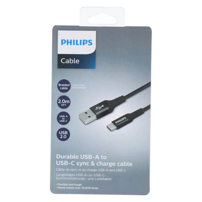 Philips USB kabel 2 meter USB-A til USB-C (2)