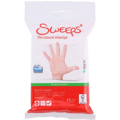 Sweeps Renseservietter til Hænder - 15 stk.