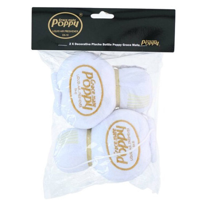 Poppy Plush hvid 8x7cm. 2 stk. (2)