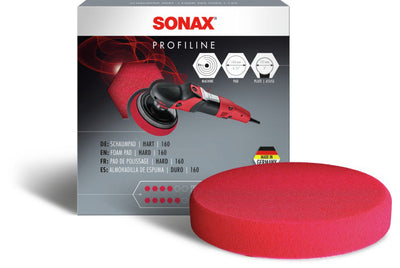 SONAX Polerskive Rød - Grov (125 mm / 160 mm)