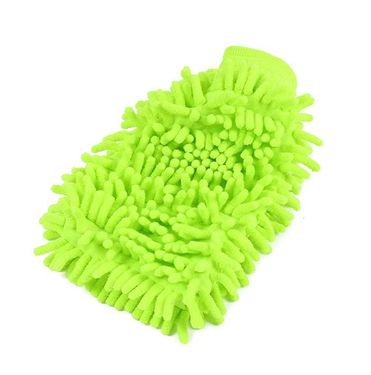 Vaskehandske i blød Microfiber - Blå eller Grøn