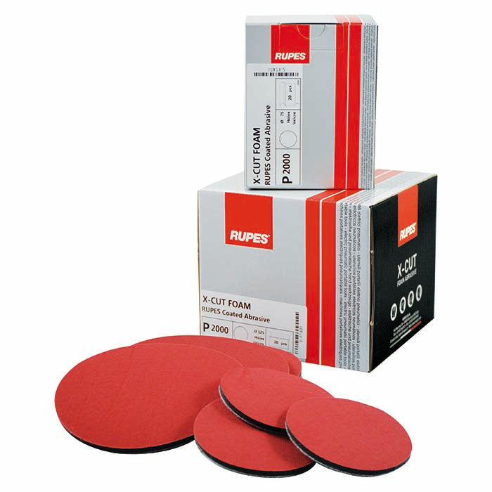 Rupes X-cut skum sliberondel, Ø:75 mm. P3000, 20 stk.