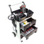 Polishing trolley with 3 drawes and (4)