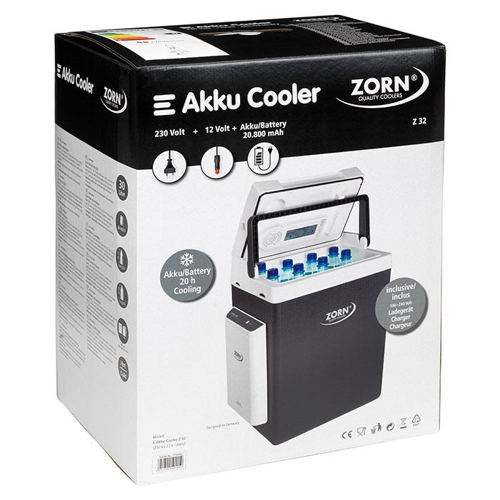 ZORN 30L Køleboks &amp; Varmeboks med Batteri (12/230V)