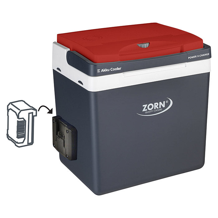 ZORN 26L elektrisk køleboks 12/230V + Akku 18V tilslut (6)