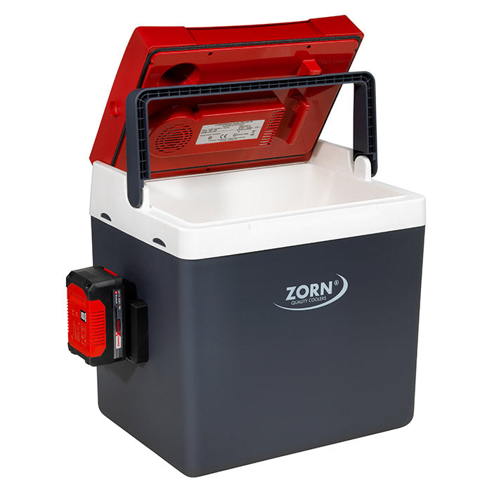ZORN 26L elektrisk køleboks 12/230V + Akku 18V tilslut (8)