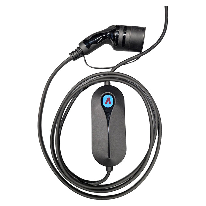 Mormorlader / nødlader til elbil – Type 2, 6A, 5 meter inkl. taske