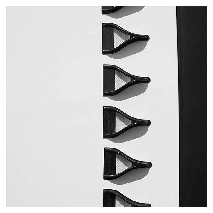 V Spoilers Kit til Personbil 10 stk. Sort/Hvid