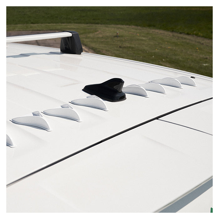 V Spoilers Kit til Personbil 10 stk. Sort/Hvid
