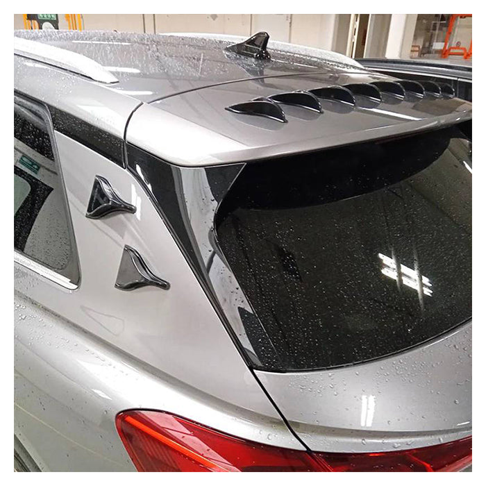 V Spoilers Kit til Personbil 10 stk. Sort/Hvid