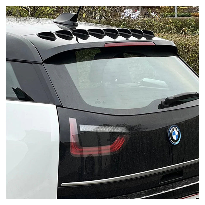 V Spoilers Kit til Personbil 10 stk. Sort/Hvid