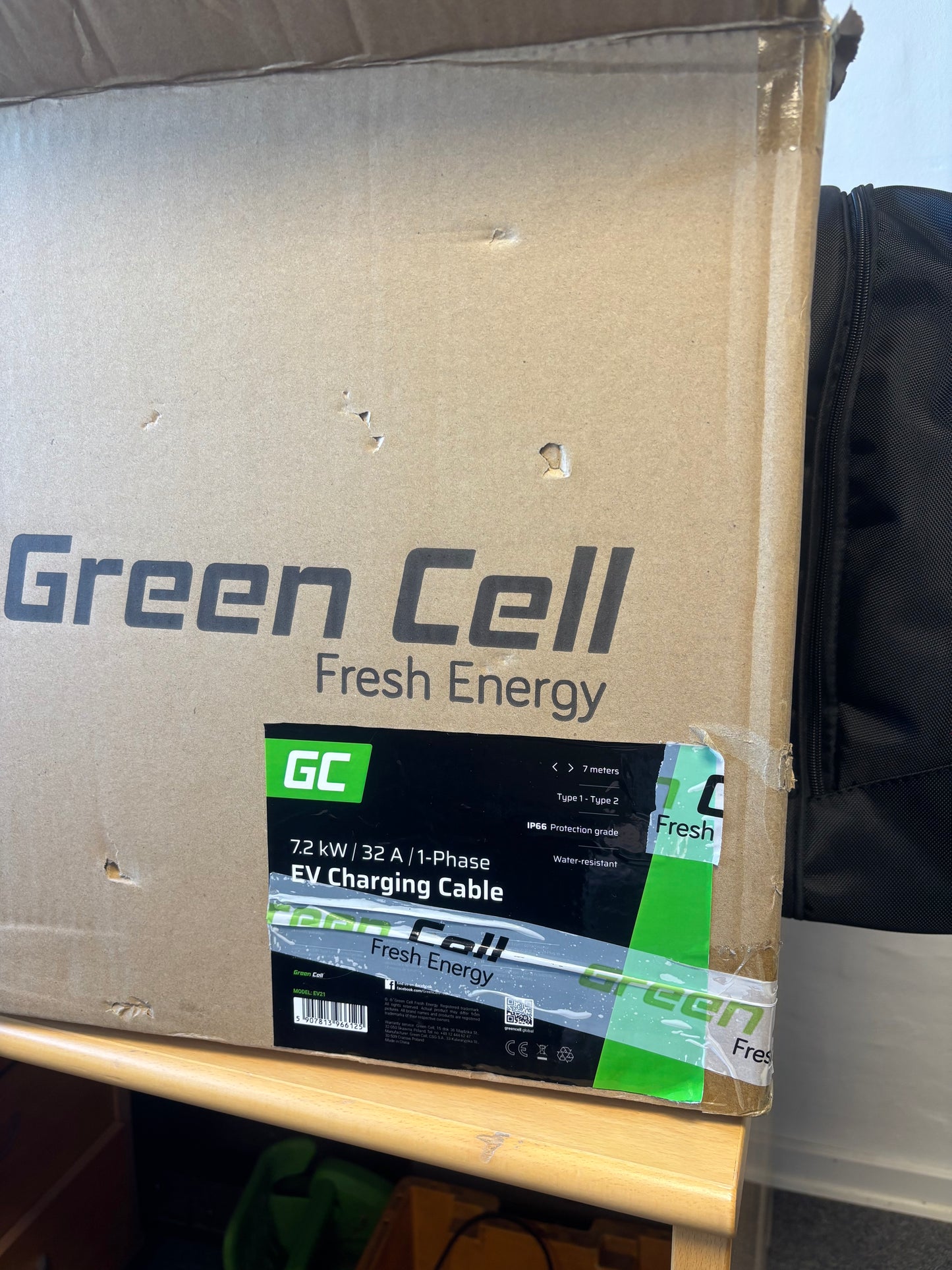 Green Cell ladekabel – Type 2 CHAdeMO – inkl. taske *DEMO