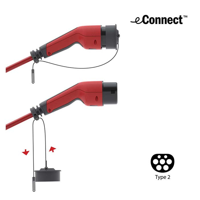 eConnect ladekabel MODE3 – T2, 5m, 3-faset 32A (2)