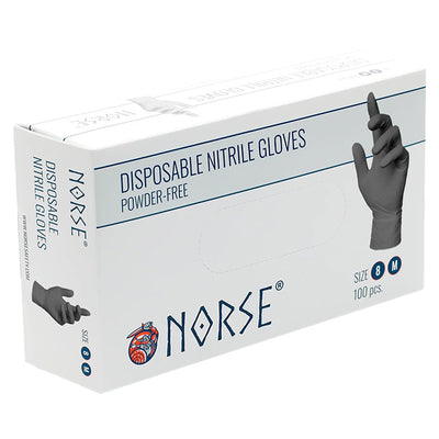 NORSE Black nitrilengangshandsker 4,5g str. 8 (3)