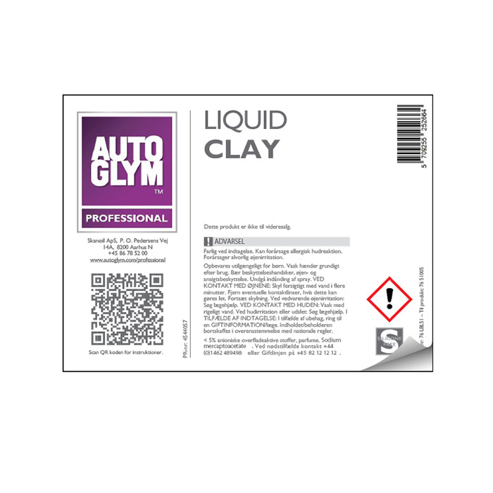 Label Autoglym Liquid Clay