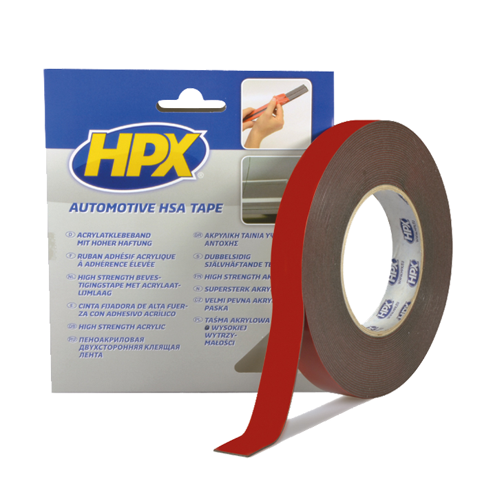 HPX dobbeltklæbende tape 9mm x 10m